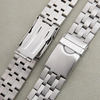 Solid 316L Stainless Steel Watch Bracelet, 21mm 23mm, for Tissot Seastar T120407 T055427A, Silver Watch Band