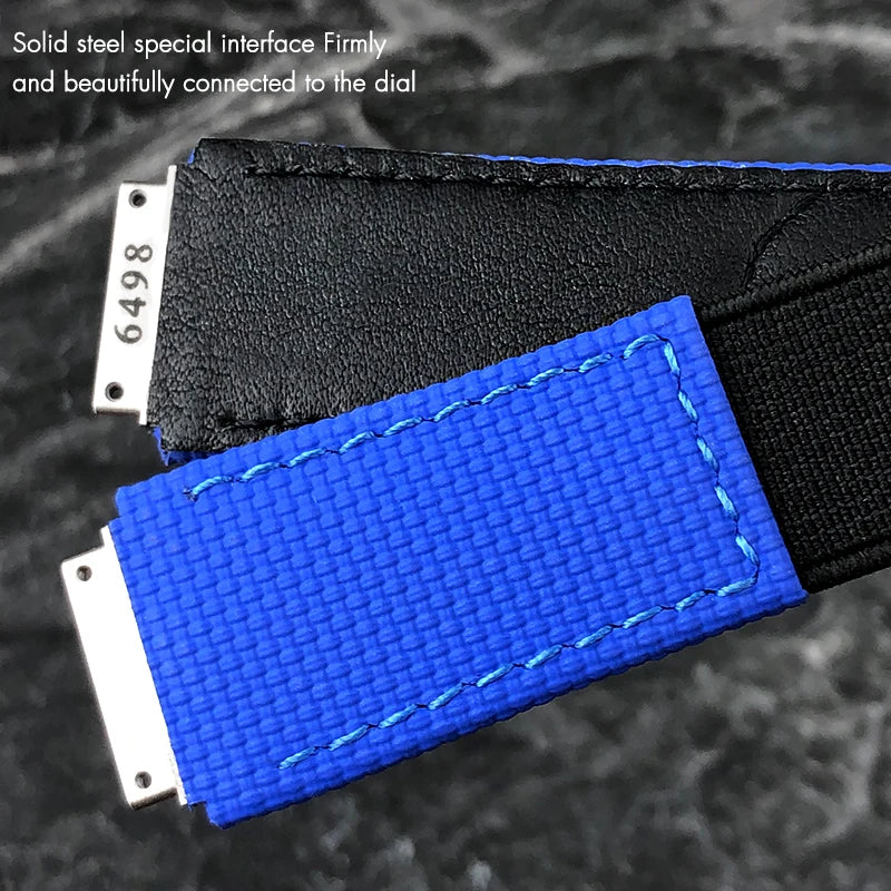 Cinturino per orologio in nylon elastico e fluorocaucciù per Richard Mille RM67-01 67-02 RM011 RM030 RM59-01 RM007 035, cinturino personalizzato FMK fai da te