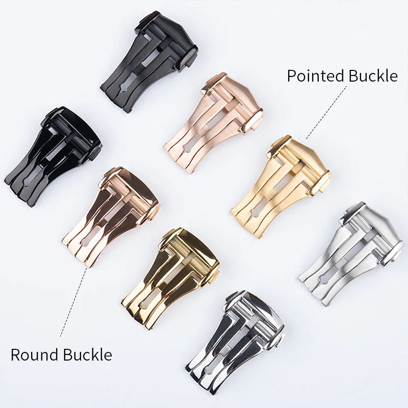 Cinturino per orologio in gomma fluorocarbonica FKM, 19/20/21/22 mm, estremità curva, per Omega 300, Seamaster 600, Planet Ocean e Speedmaster