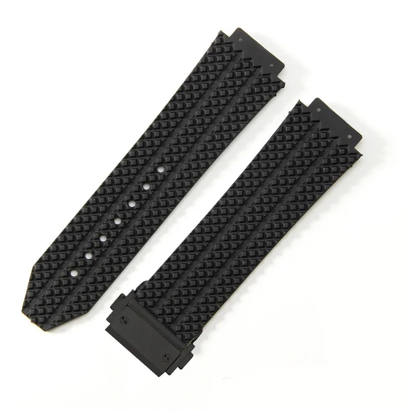 For Hublot BIGBANG Classic Fusion Leather Silicone Rubber Suede Watch Strap Dedicated Interface Lug System Band 26*19mm Bracelet