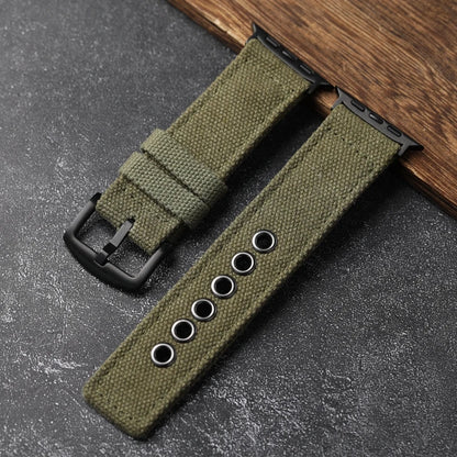 Cinturino doppio strato per Apple Watch Ultra 49MM 45MM 44MM, cinturino spesso verde nero stile robusto da uomo