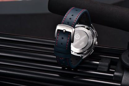 Montre Homme 39mm Chronographe à Quartz - PAGANI DS Panda Dial VK63 Saphir Sport