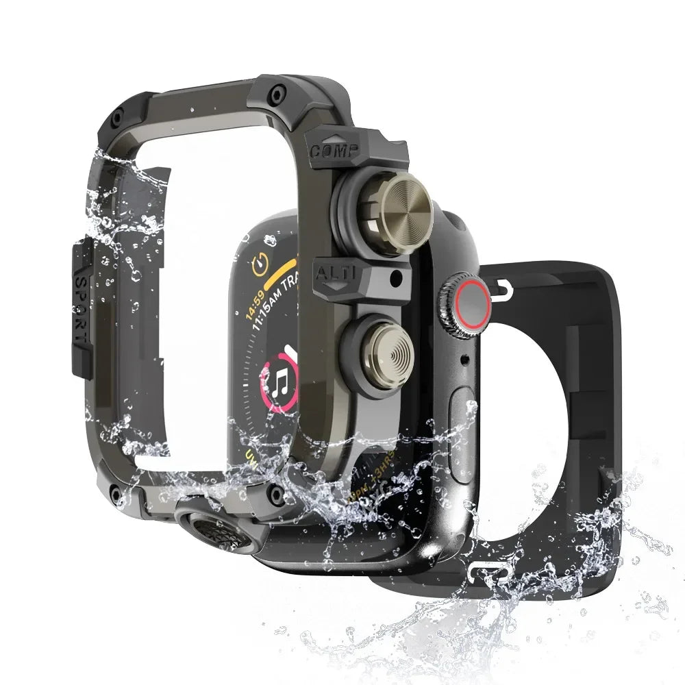 Custodia in lega di alluminio per Apple Watch Series 9 8 7 45 mm per iWatch 654SE 44 mm