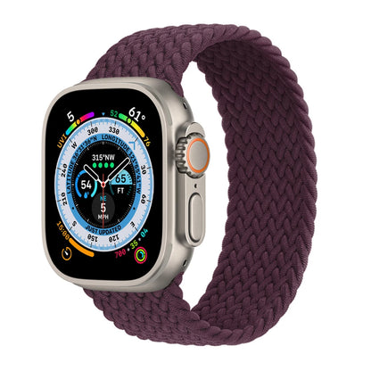 Bracelet tressé Solo Loop pour Apple Watch, 46mm 44mm 40mm 45mm 41mm 42mm, Correa, iWatch Series 11 10 9 SE 8 7 6 5 4 3
