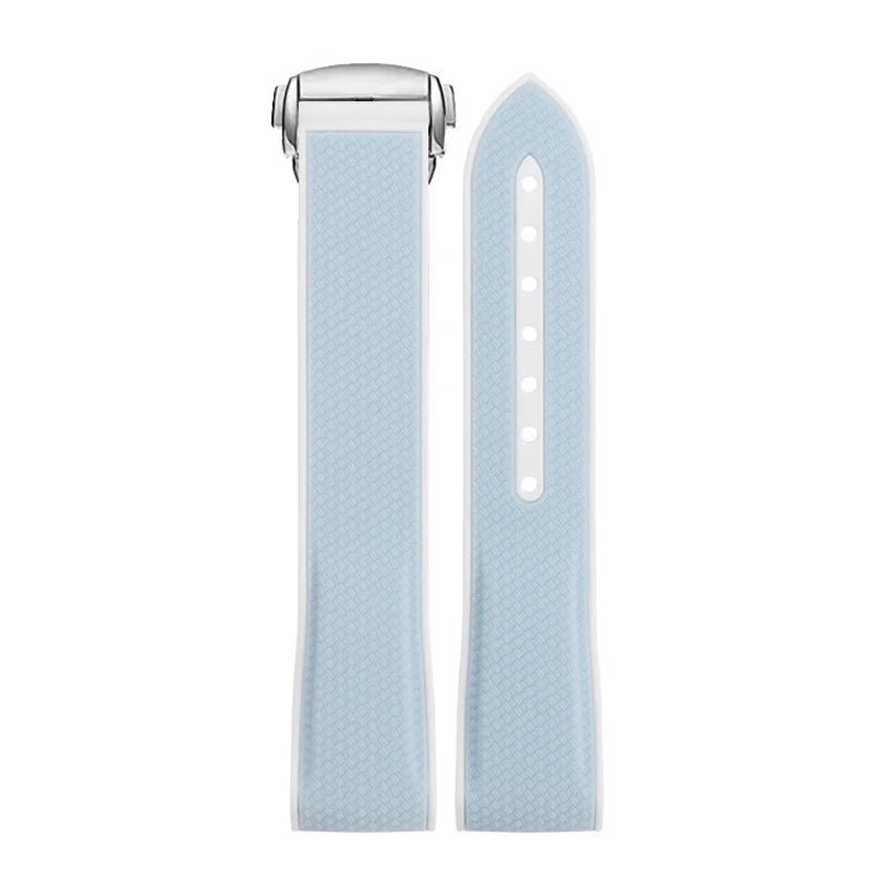 Cinturino curvo da 20 mm per Omega X Swatch Joint MoonSwatch, cinturino in silicone sportivo con fibbia deployante per Seamaster 300