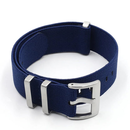 Premium Quality Nylon Watch Strap, 18mm 20mm 22mm, Black, Green, Khaki, Grey, Elastic, Replacement Bracelet for Men