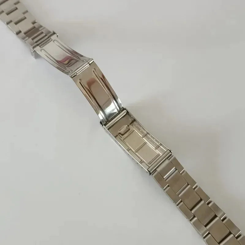 Bracciale vintage in acciaio inossidabile spazzolato con estremità curve, adatto per Rolex RLX 16700 16710 70216, 20 mm