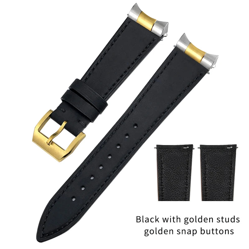Genuine Leather Watch Strap Quick Release 22mm 20mm Cowhide Folding Buckle Watch Band for Tudor Black Bay 58 Strap