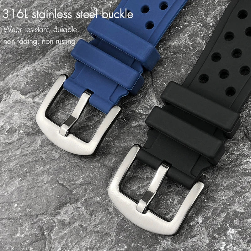 Bracelet de montre en silicone 22 mm 21 mm 20 mm pour Tag Heuer F1 Seiko SKX 5 Oris Divers Sports Watch Series Accessoires Bracelet de montre en caoutchouc