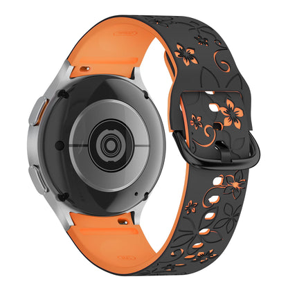 Bracelet en Silicone pour Samsung Galaxy Watch 7 6 5 4 FE/5Pro 45mm sans espaces Sport Correa gravé Galaxy Watch6 Classic 43mm 47mm