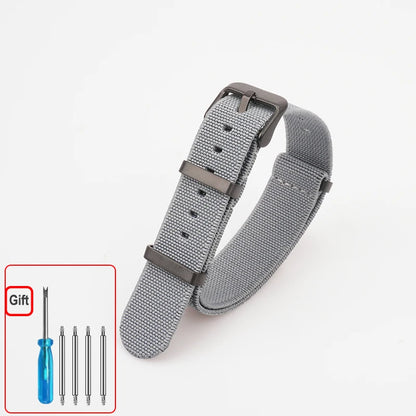 Cinturino per orologio NATO, paracadute in nylon elastico