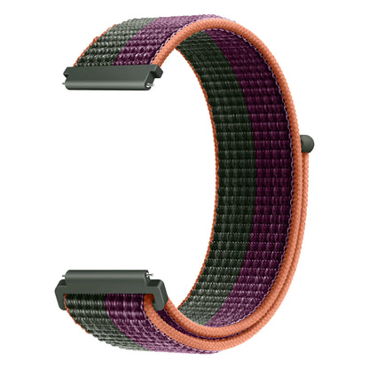 Bracelet à boucle en Nylon pour Amazfit Bip 6/5/GTS 4/3/2/2e/Mini/GTR 42mm/47mm/GTR 4/3 Pro Sport, 20mm/22mm, 2 bandes