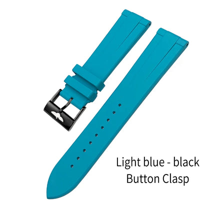 Bracelet de montre en caoutchouc fluoré FKM à dégagement rapide, 21mm 22mm, pour Breitling Navitimer Avenger Superocean, bracelet de montre souple coloré
