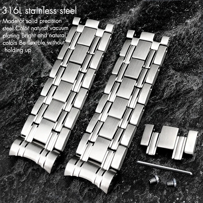 Replacement Parts for Omega New Seamaster 300 Watch Bracelet, 20mm, 316L Stainless Steel Link, Section Accessories