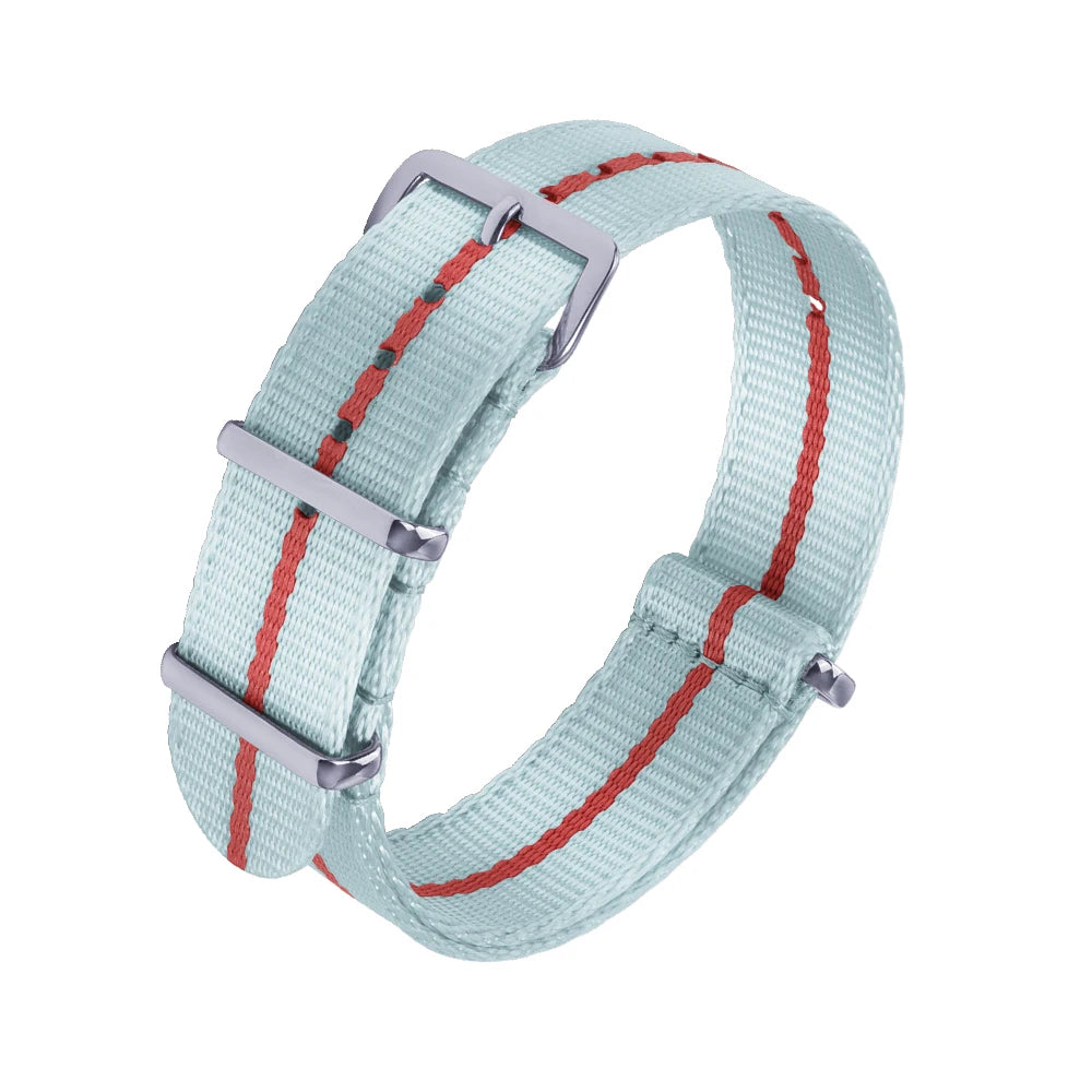Nouveau Sangles de ceinture de sécurité en Nylon 20mm 22mm Type universel sport pour nouveau matériel bracelets de montre en Nylon Oula