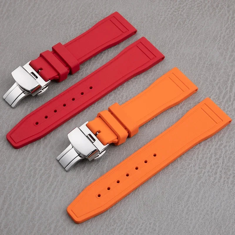 Universal Accessories, FKM Fluoro Rubber Watch Strap for IWC, Strap for Big Pilot Portofino TOP GUN, Dustproof Strap 20/21/22mm
