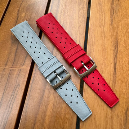 Offerta speciale cinturino in gomma a sgancio rapido 20mm 22mm, cinturino per orologio intelligente sportivo alla moda FKM per Omega Seiko Moonswatch