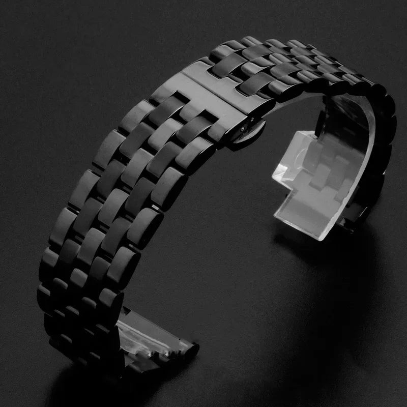 Bracelet de montre en acier inoxydable, 18 20 21 22 23 24mm, pour femmes et hommes, en métal massif, accessoires de remplacement avec outil