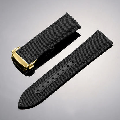 Bracelet de montre en Nylon 20mm 22mm pour Omega Seamaster 300, bracelet de montre pour Speedmaster AT150, boucle pliante en toile, Bracelets de Sport pour hommes