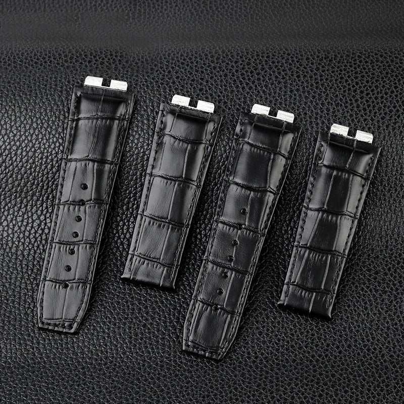 Cinturino per orologio in vera pelle bovina per Hublot, cinturino a sgancio rapido, cinturino nero, cinturino per serie Big Bang 411, alta qualità, 27mm