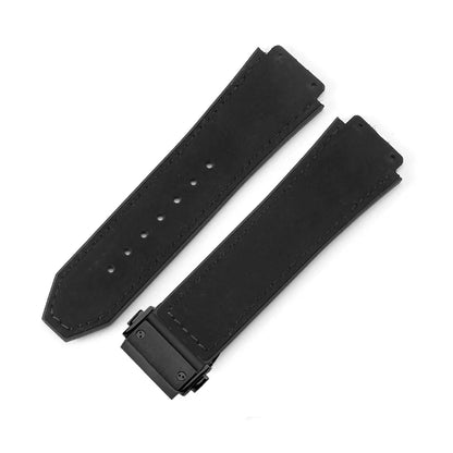 For Hublot BIGBANG Classic Fusion Leather Silicone Rubber Suede Watch Strap Dedicated Interface Lug System Band 26*19mm Bracelet