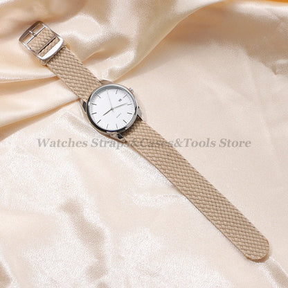 14mm 16mm 18mm 20mm 22mm Nylon Woven Canvas Watch Strap for Perlon for Omega Watchband Men Women Sport Wristband Accessories