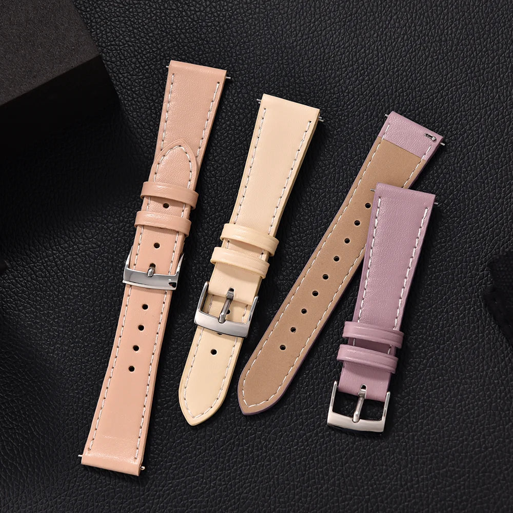 Cinturino in pelle 20mm 22mm a sgancio rapido universale orologio braccialetto in morbida pelle per uomo e donna per Omega Seiko Cartier