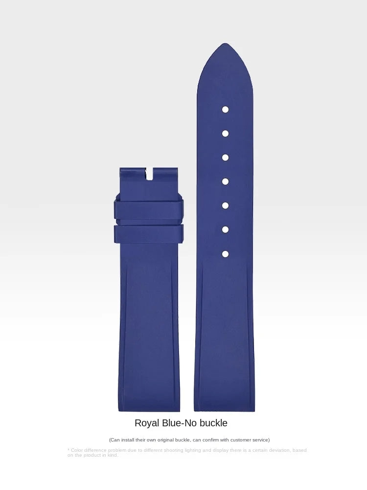 Premium Quality Cartier Dumont Replacement Watch Strap - Fluoroelastomer Rubber Quick Release Medium Large for Women
