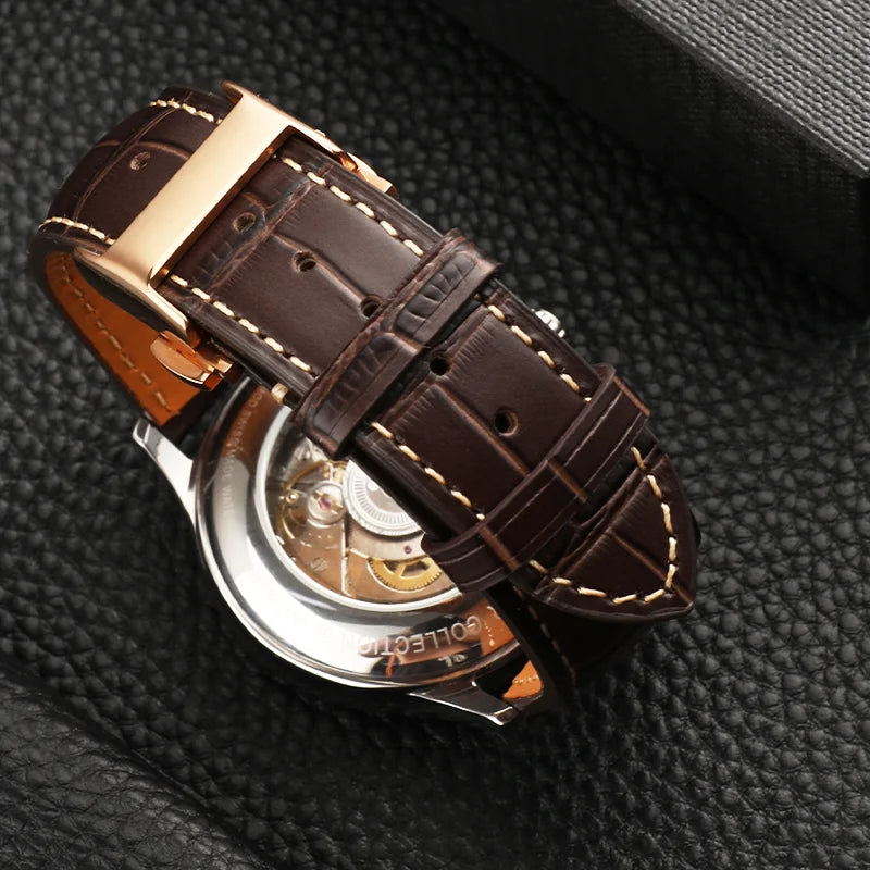 Cinturino per orologio in vera pelle per Longines, accessori, cinturini per orologi, chiusura a farfalla, cinturino da polso 18 19 20 21 22 mm