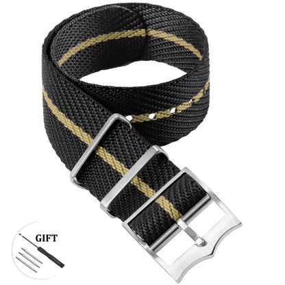 Bracelet de Montre Nato en Nylon - Boucle Argent ou Rose Gold