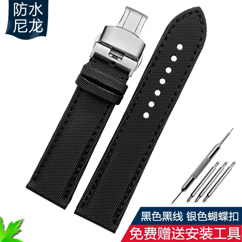 Per Blancpain Fifty Fathoms SEIKO 5 Water Ghost Citizen BM8475 Cinturino in Nylon da Uomo 20mm 21mm 22mm 23mm 24mm Cinturino per Orologio in Tela