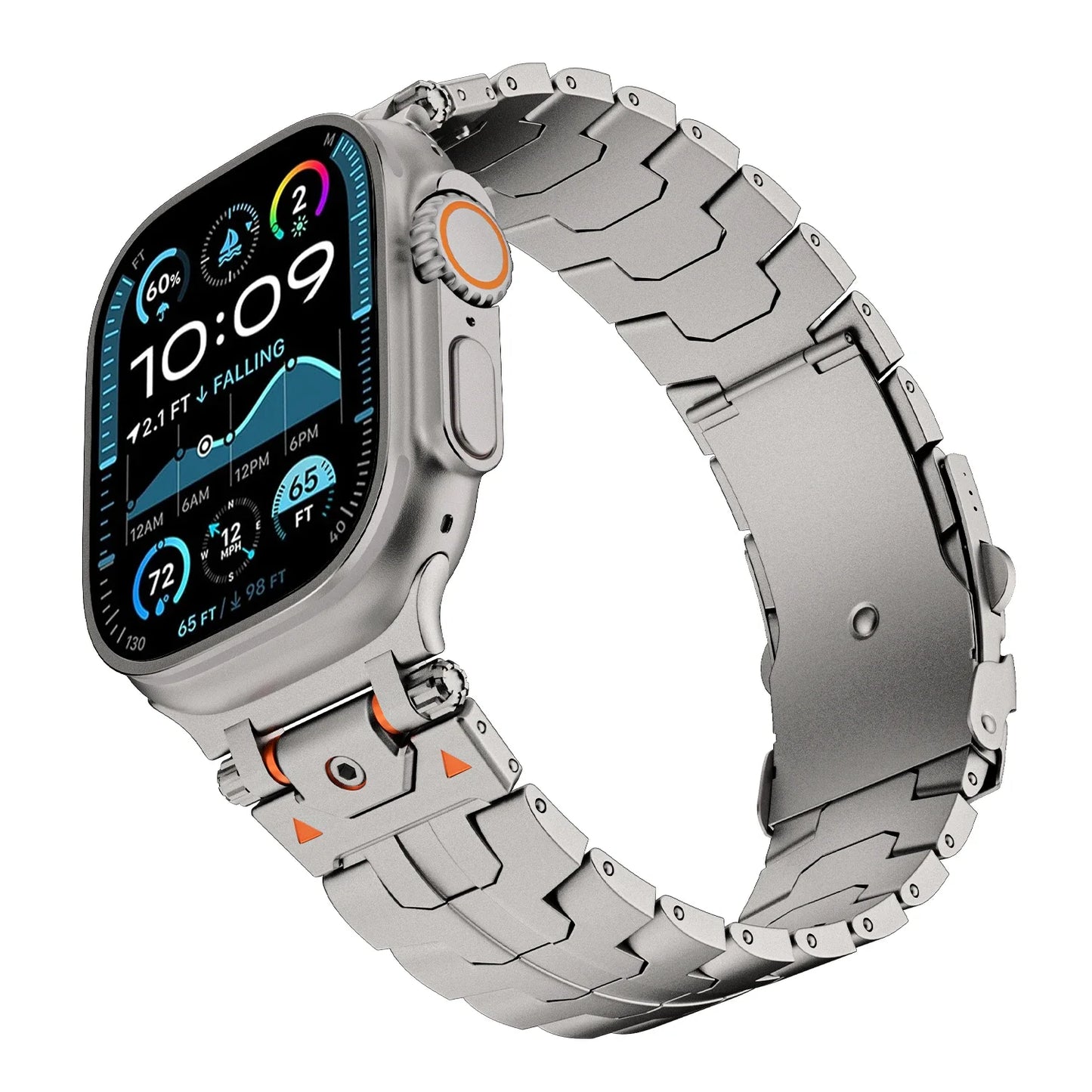 Bracelet en acier inoxydable de luxe pour Apple Watch Ultra 49 mm, séries 10, 46 mm, 45, 44, 42, bracelet pour iWatch 9, 8, 7, 6, 5, 4
