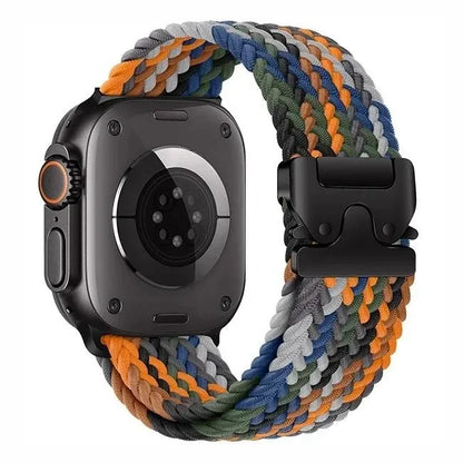 Nylon Solo Loop Bracelet for Apple Watch 46mm 44mm 45mm 42mm 40mm 38mm 41mm Ultra2 49mm iWatch Series 10 9 SE 8 7 6 5 4