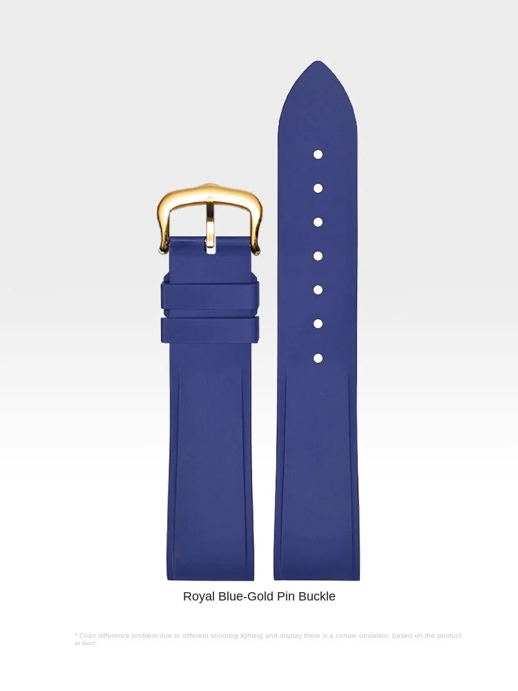 Premium Quality Cartier Dumont Replacement Watch Strap - Fluoroelastomer Rubber Quick Release Medium Large for Women