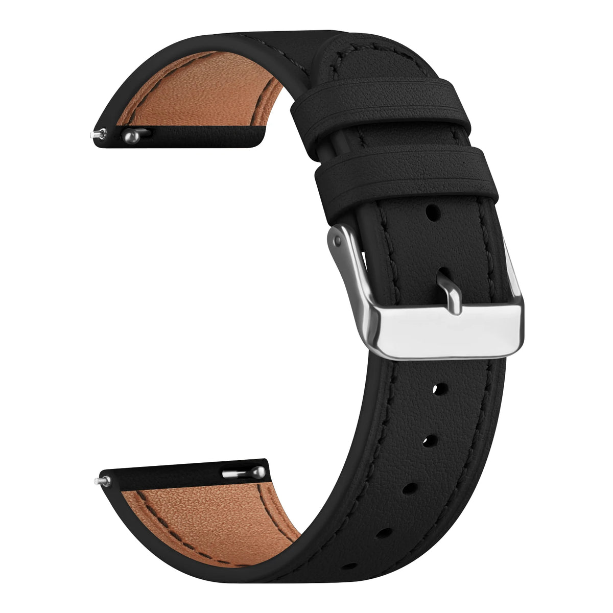 Bracelet en cuir 20mm pour Samsung Galaxy Watch FE 7 6 5 4 40mm 44mm/Watch 4 6 Classic 43 47mm/Active 2/5Pro 45mm/Watch 3 41mm