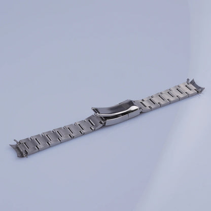 Rolamy 19 mm 20 mm 316 acciaio inossidabile argento Oyster Bracciale maglie piene cinturino orologio di ricambio per Datejust