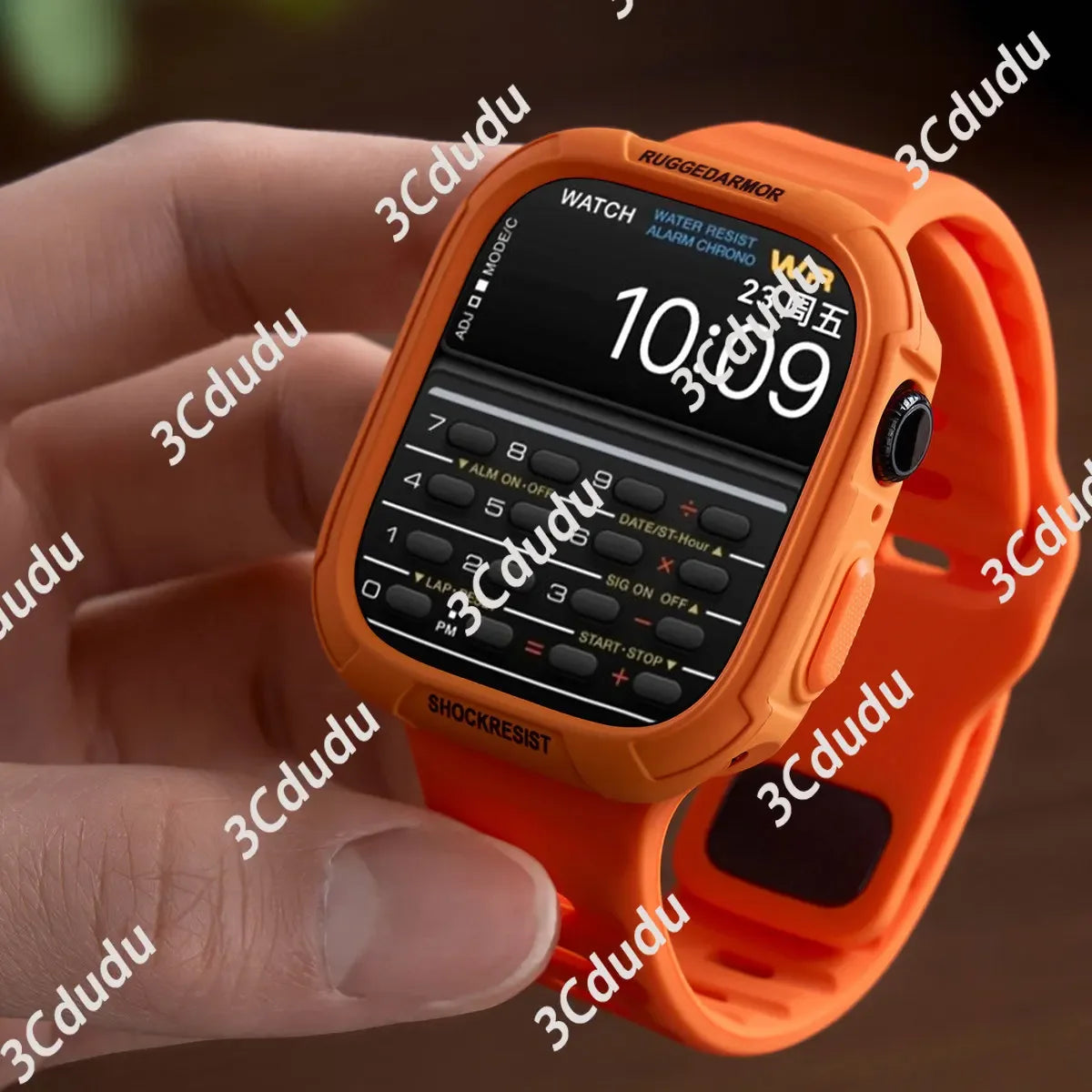 Étui en silicone + bracelet pour Apple Watch Series 11/10/9/8/7/6/SE/Ultra3, bracelet sport avec pare-chocs protecteur