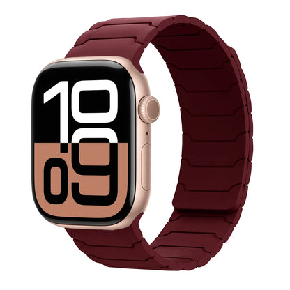 Magnetisches Armband für Apple Watch, 46 mm 44 mm 45 mm 40 mm 42 mm 41 mm, aus Silikon, Correa, Armband für IWatch Serie 11 10 SE 9 8 7 6 5 4 3