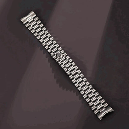 Bracelet de montre 20mm, extrémité incurvée, adapté au bracelet de montre Rolex en acier inoxydable 316L, président en acier inoxydable massif