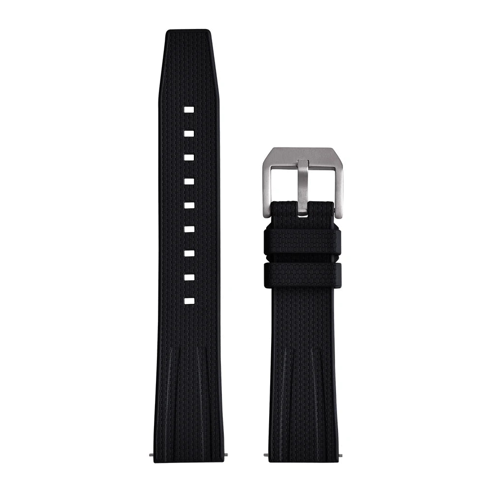 New Design Busluo Fkm Rubber Strap 20mm 22mm Fluoro Rubber Watch Band for Traditional Diving Watch Accessories