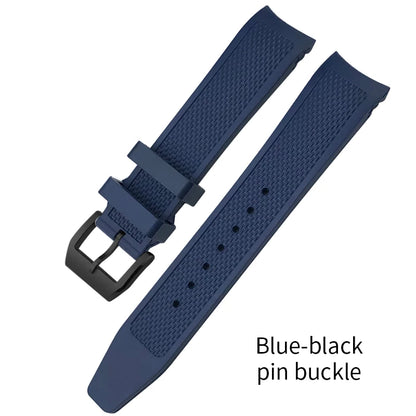 High Quality Rubber Watch Strap 19mm 20mm for IWC Pilot Watches Mark XVIII Black Blue Waterproof Silicone Bracelet Sport Straps