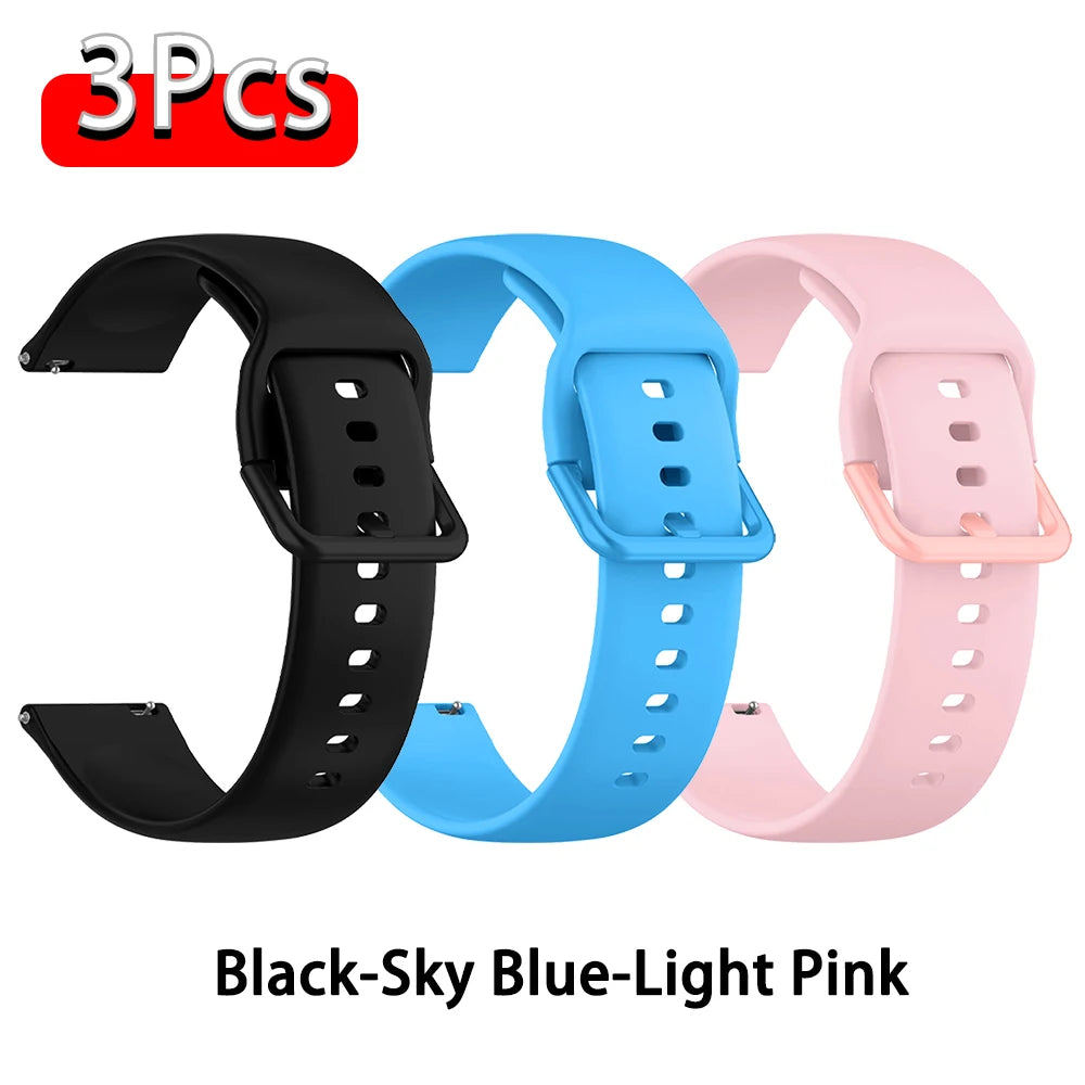Silikon-Sportarmband für Amazfit GTS 2/4/3/GTS 2/4 Mini/GTR 4/2/2e 20mm/22mm, Amazfit Bip 6 5 3/U Pro Serie