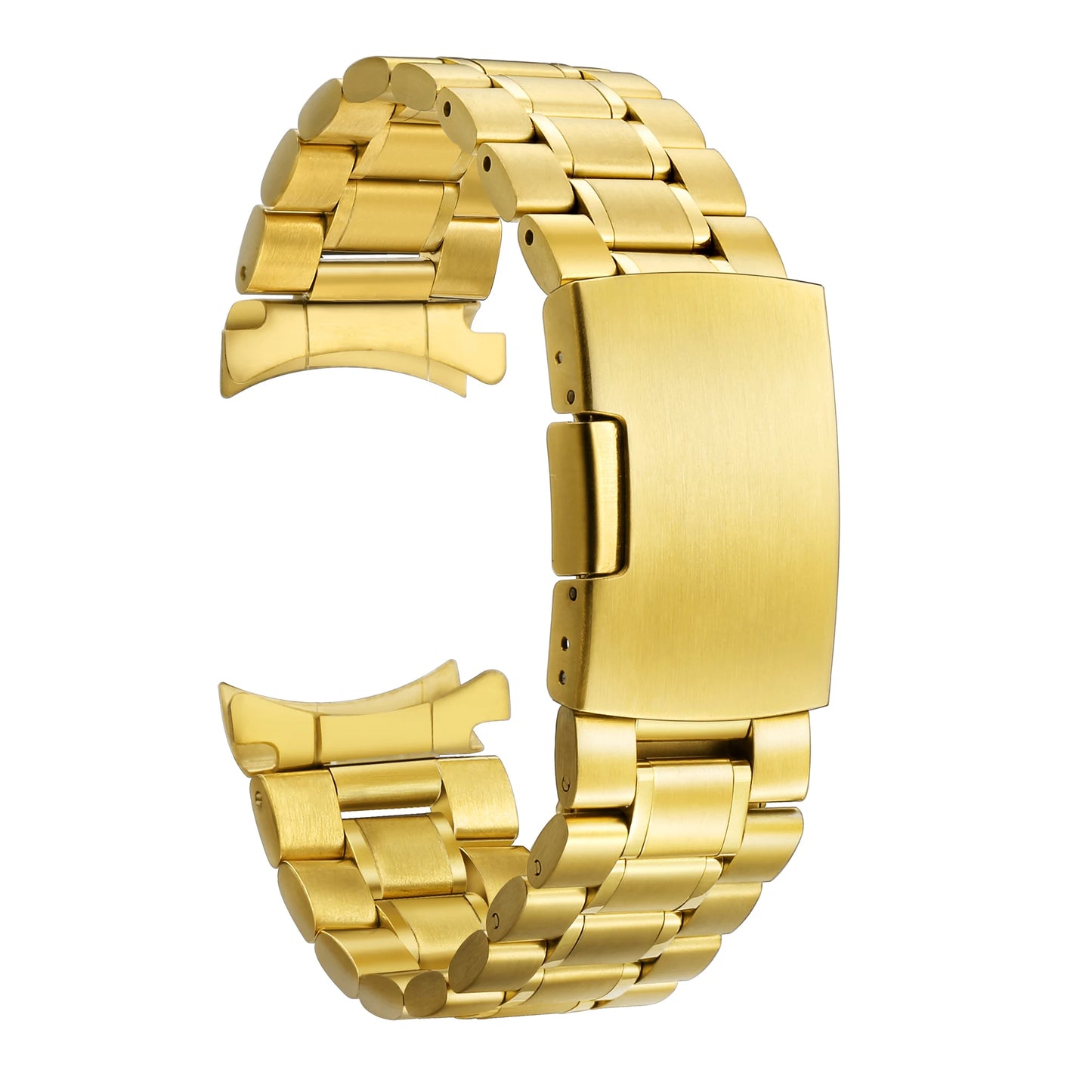 12 14 16 18 19 20 21 22 24mm High Quality Solid Stainless Steel Curved End Watch Band Bracelet Accessories with Tool