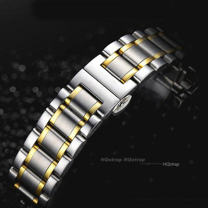 Bracciale per orologio in acciaio inossidabile con estremità curva 16mm 17mm 18mm 19mm 20mm 21mm 22mm 23mm 24mm Cinturino in acciaio Bracciale in metallo