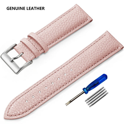 SAMCO Genuine Leather Watch Strap for Men and Women, 12mm, 14mm, 16mm, 18mm, 19mm, 20mm, 21mm, 22/24mm, High Quality Watch Strap, Watch Strap + Tool