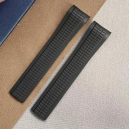 Nouveau Compatible avec Pate Philippe véritable Aquanaut Nautilus 5164/5167/5168/5968 hommes montre bracelet en caoutchouc fluoré Wacth bandes 2025