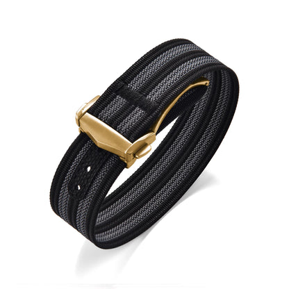 Bracelet de montre en nylon côtelé Omega avec fermoir déployant 18mm 20mm 22mm, bracelet sport en caoutchouc FKM pour Swatch MoonSwatch
