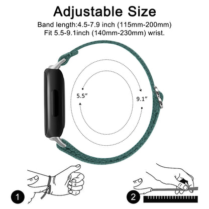 Bracelet en Nylon élastique pour Fitbit Inspire 3/inspire 2, Bracelet réglable pour Fitbit Ace 2 3, remplacement de Bracelet de montre
