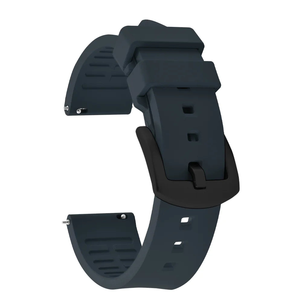 18/19/20/21/22/23/24mm FKM Rubber Watch Strap Diving Sports Quick Release Rubber Bracelet for Tissot/Seiko/Omega Watch Band