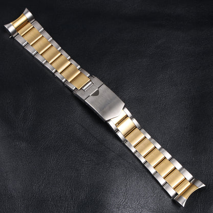 Bracelet de montre en acier inoxydable massif, argent noir, 22mm, argent brossé, or, pour Tudor Black Bay 79230 79730, Bracelet pour hommes